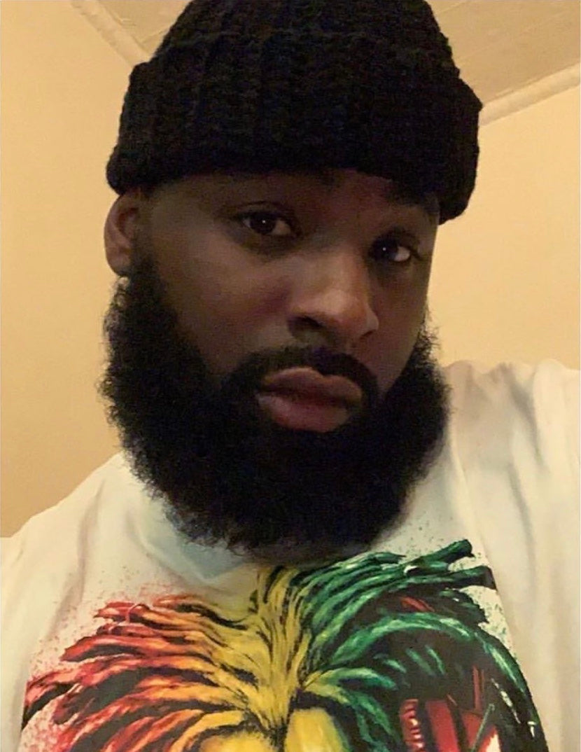 Men wearing a handmade crochet beanie. the perfect winter accessory for your head from kimbertskreations
