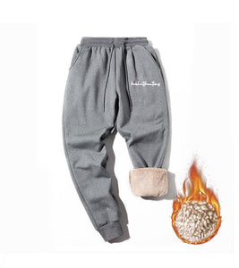 WOOL LINED SWEATPANTS - THE SCRIPT - SPACE GREY