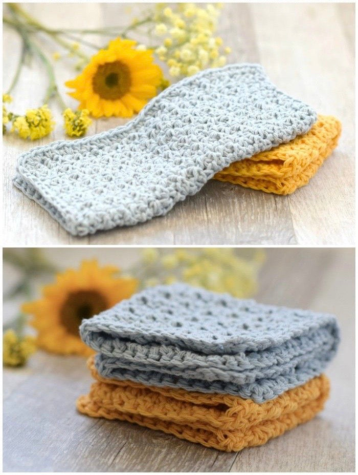 Toallas de algodón hechas a mano para el baño Oh para el lavado de platos (juego de 3 piezas)