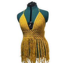 Load image into Gallery viewer, DIAMONDS FRINGE TOP - GOLD
