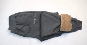WOOL LINED SWEATPANTS - THE SCRIPT - SPACE GREY