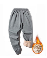 Load image into Gallery viewer, WOOL LINED SWEATPANTS - THE SCRIPT - SPACE GREY
