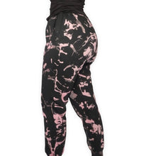 Cargar imagen en el visor de la galería, WOOL LINED TIE DYE SWEATPANTS - PINK LOVE
