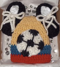 Load image into Gallery viewer, NATIONALITY SOCCER BABY HAT AND SHOES SET

