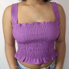 Load image into Gallery viewer, SHIRRED FLOUNCE BOHO TOP

