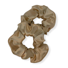 Load image into Gallery viewer, CHAMPAGNE MAMI STRETCH SATIN | HAIR SCRUNCHIE | PONYTAIL HOLDER
